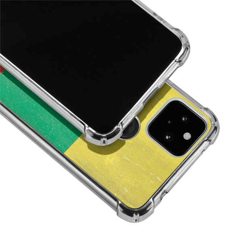 Lithuania Flag Distressed Google Pixel 5 Clear Case